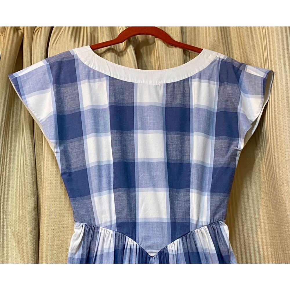 Vintage Kate By Kathryn Conover Dress 4 Plaid Checkered Modest Cottage - Picture 2 of 16